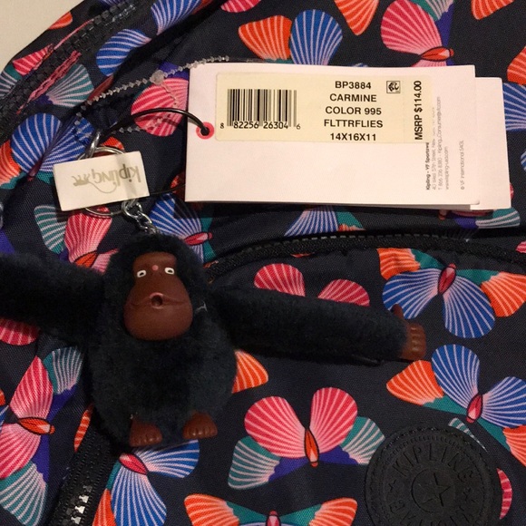 NWT! Kipling Carmine Backpack - Picture 4 of 16